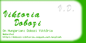 viktoria dobozi business card