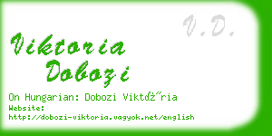 viktoria dobozi business card